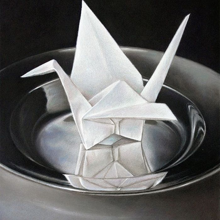 Pastelbord Self Reflection Colored Pencil Ranjini Venkachari