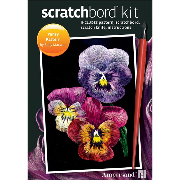Scratchbord Project Kit: Pansies